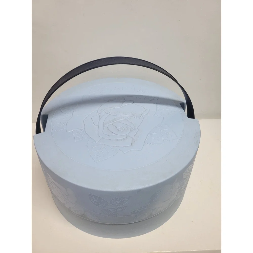 Vintage Artex &‎ Tri-Chem Caddy Liquid Embroidery Paint blue Rose
